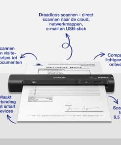 Epson WorkForce ES-60W, snelle draadloze mobiele A4-scanner met Wi-Fi-connectiviteit, ScanSmart-technologie en LCD-scherm - Afbeelding 3