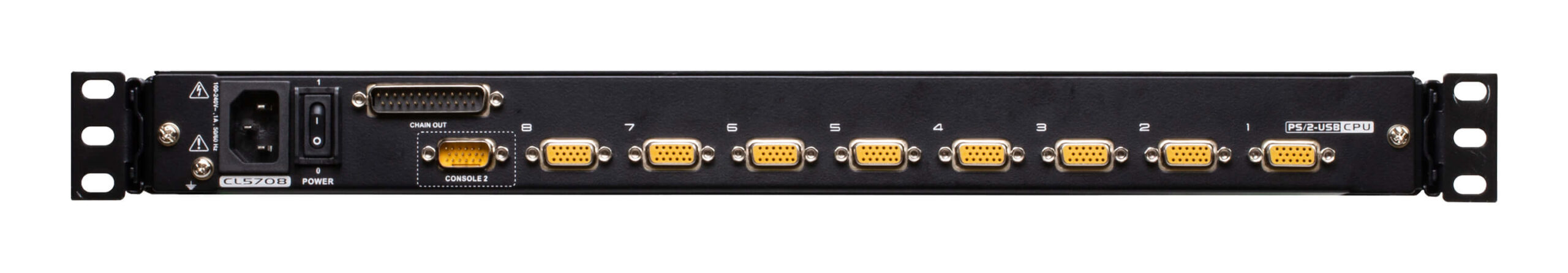 ATEN CL5708MW rack console 43,9 cm (17.3") 1920 x 1080 Pixels Metaal, Kunststof Zwart 1U - Afbeelding 5