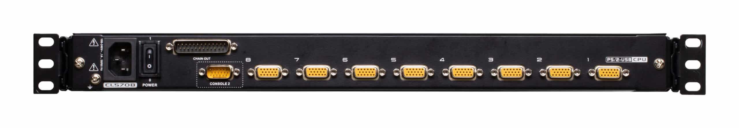 ATEN CL5708MW rack console 43,9 cm (17.3") 1920 x 1080 Pixels Metaal, Kunststof Zwart 1U - Afbeelding 5
