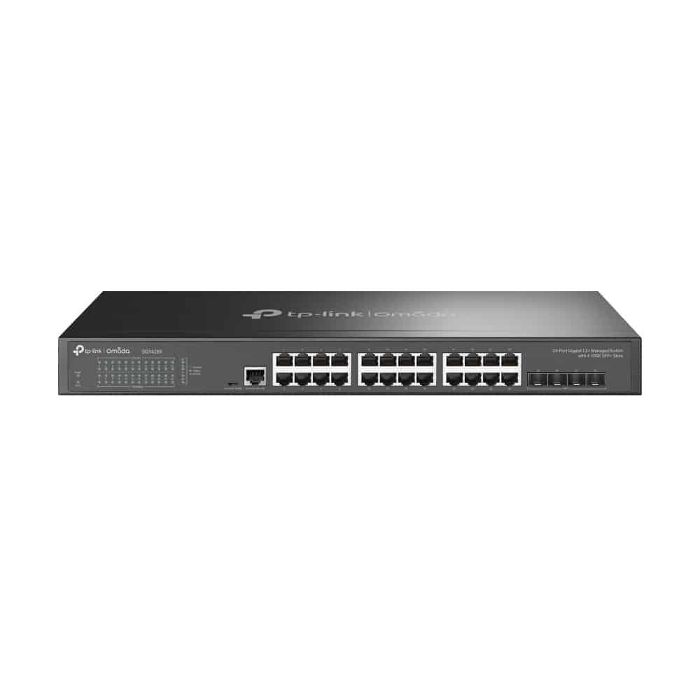 TP-Link Omada SG3428X netwerk-switch Managed L2+/L3 Gigabit Ethernet (10/100/1000) 1U Zwart