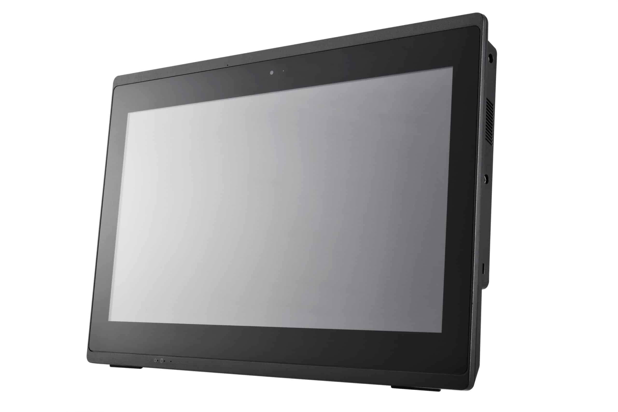 Shuttle All-In-One Barebone P55U, 15.6" Multi-Touch-Screen, Celeron 7305, Wifi, IP54, ventilatorloos, 24/7 permanent gebruik