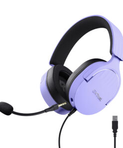 Trust GXT 490P Fayzo Gaming Headset - 7.1 USB gamingheadset – Afneembare microfoon – 50 mm drivers – Zwart/Paars