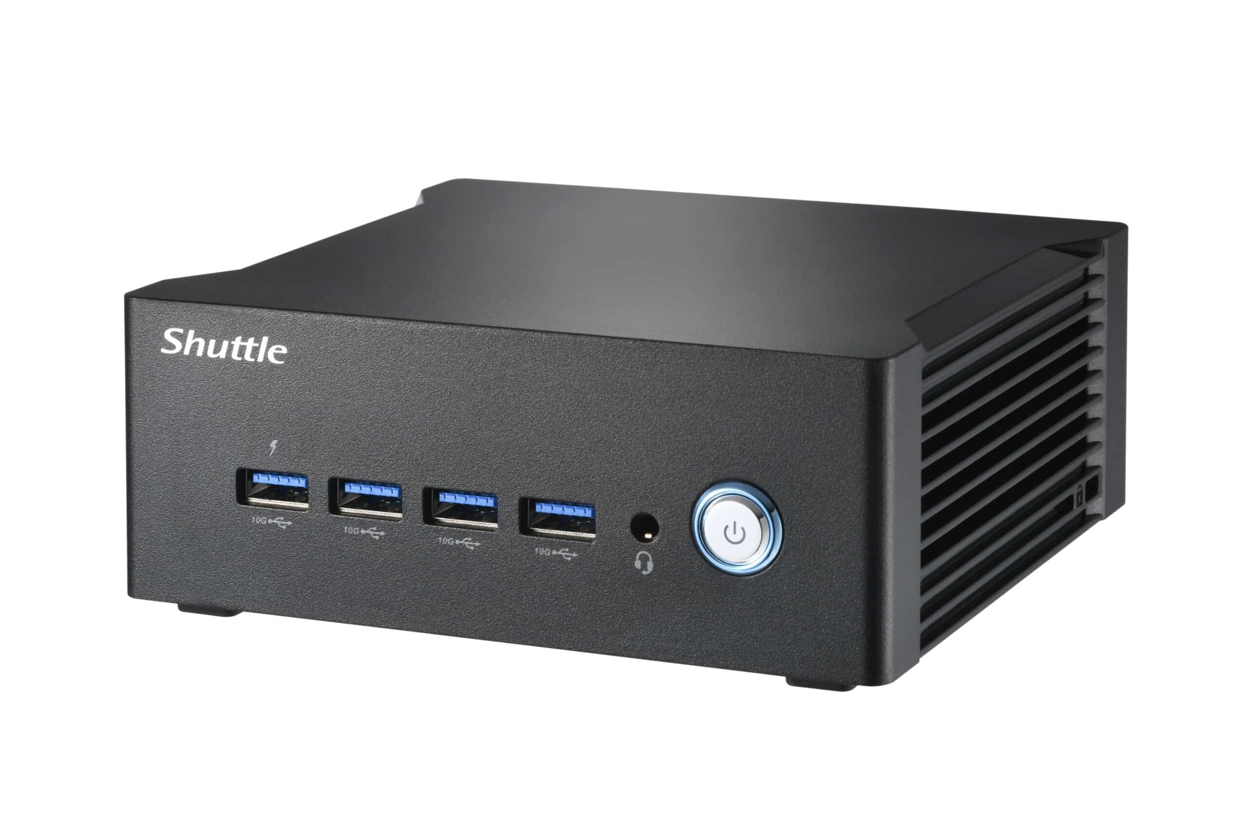 Shuttle Nano PC NT10H5, Intel Core Ultra 5 125H, Intel Arc graphics, 2xHDMI, 2xUSB 4.0 (DP), 2x2.5Gbit LAN, incl. VESA, 24/7 permanent gebruik Barebone - Afbeelding 4