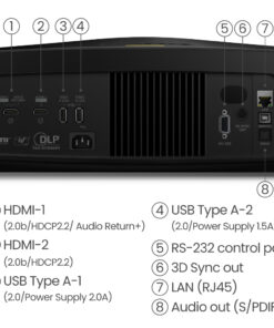 BenQ W5800 Projector met normale projectieafstand 2600 ANSI lumens DLP UHD 4K (3840x2160) 3D Zwart - Afbeelding 6