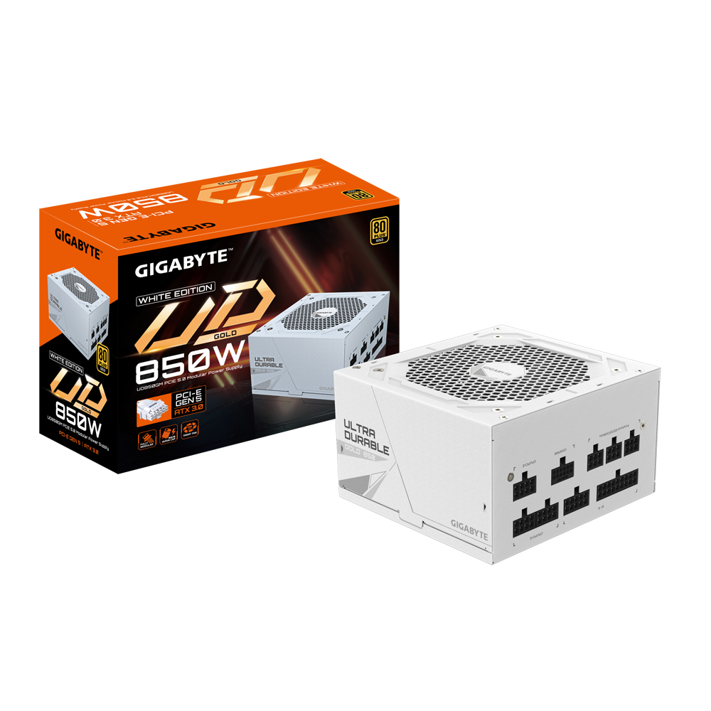 GIGABYTE UD850GM PG5W power supply unit 850 W 20+4 pin ATX ATX Zwart