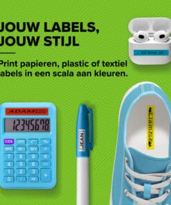 DYMO LetraTag originele plastic labels | Zwarte afdruk op gele etiketten | 12 mm x 4 m | Zelfklevende multifunctionele labels voor LetraTag labelprinters | gemaakt in Europa - Afbeelding 4