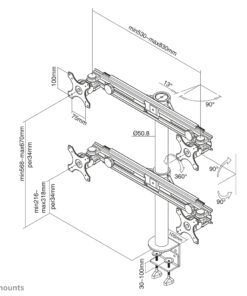 Neomounts FPMA-D700D4 Monitorarm 19-30"