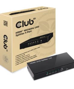 CLUB3D HDMI 4K@60Hz UHD Splitter AC Power 4 ports - Afbeelding 2