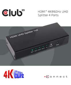 CLUB3D HDMI 4K@60Hz UHD Splitter AC Power 4 ports - Afbeelding 7