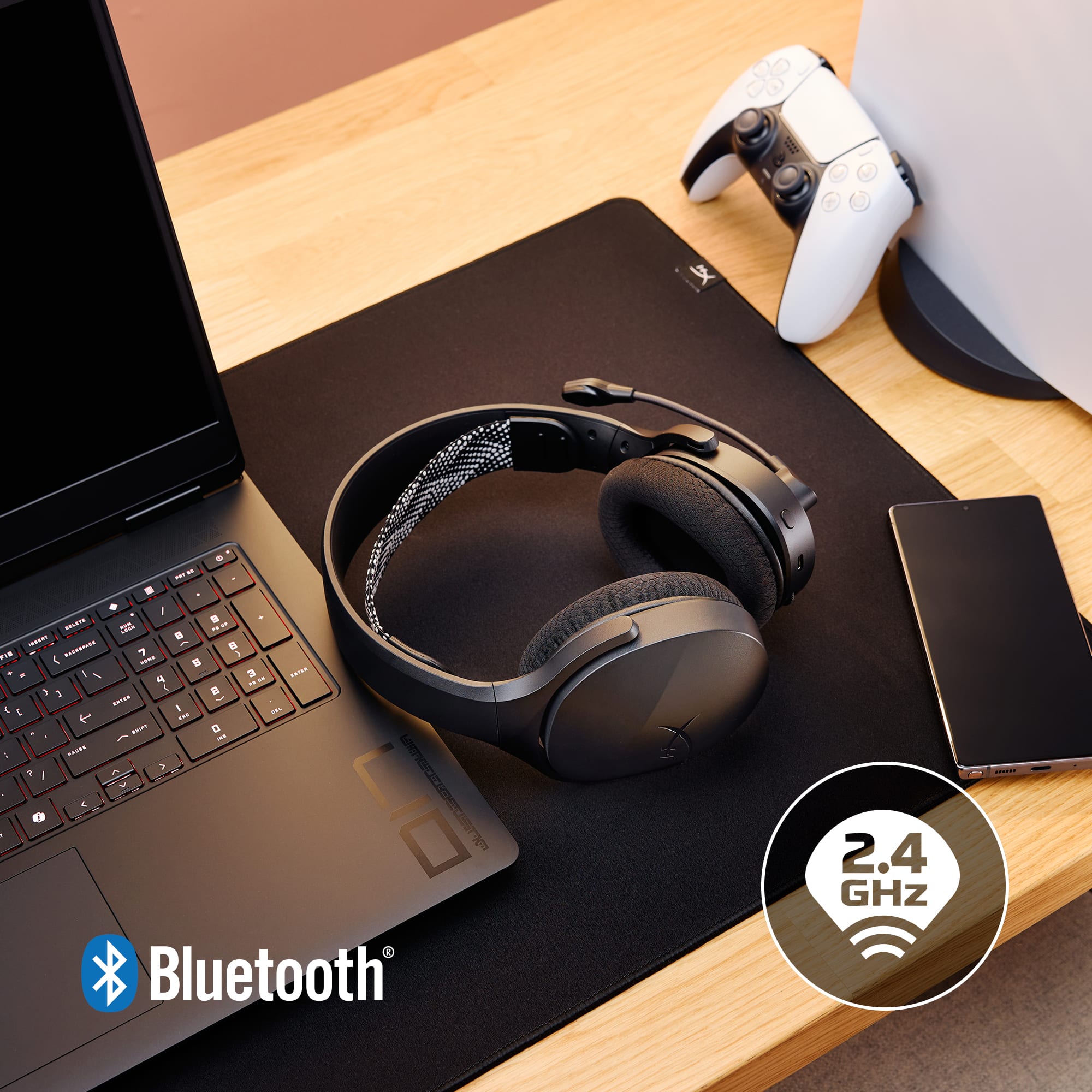 HyperX Cloud Jet - Wireless Gaming Headset (Light Blue) - Afbeelding 7