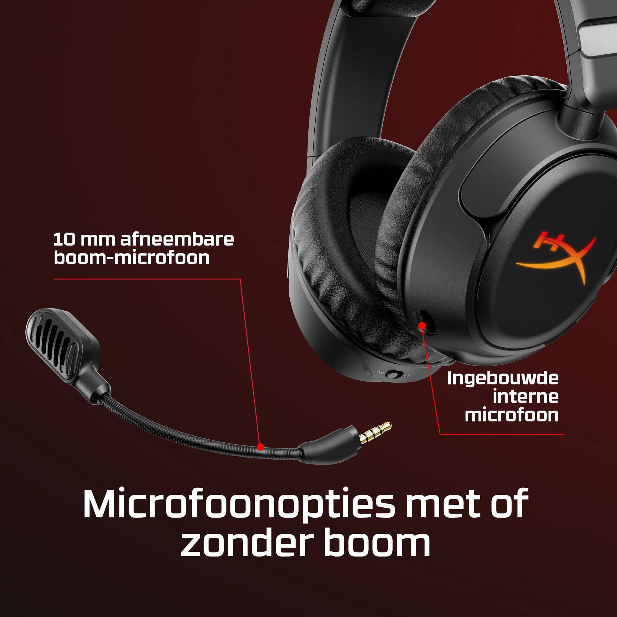 HyperX Cloud Flight 2 - Wireless Gaming Headset (zwart) - Afbeelding 7