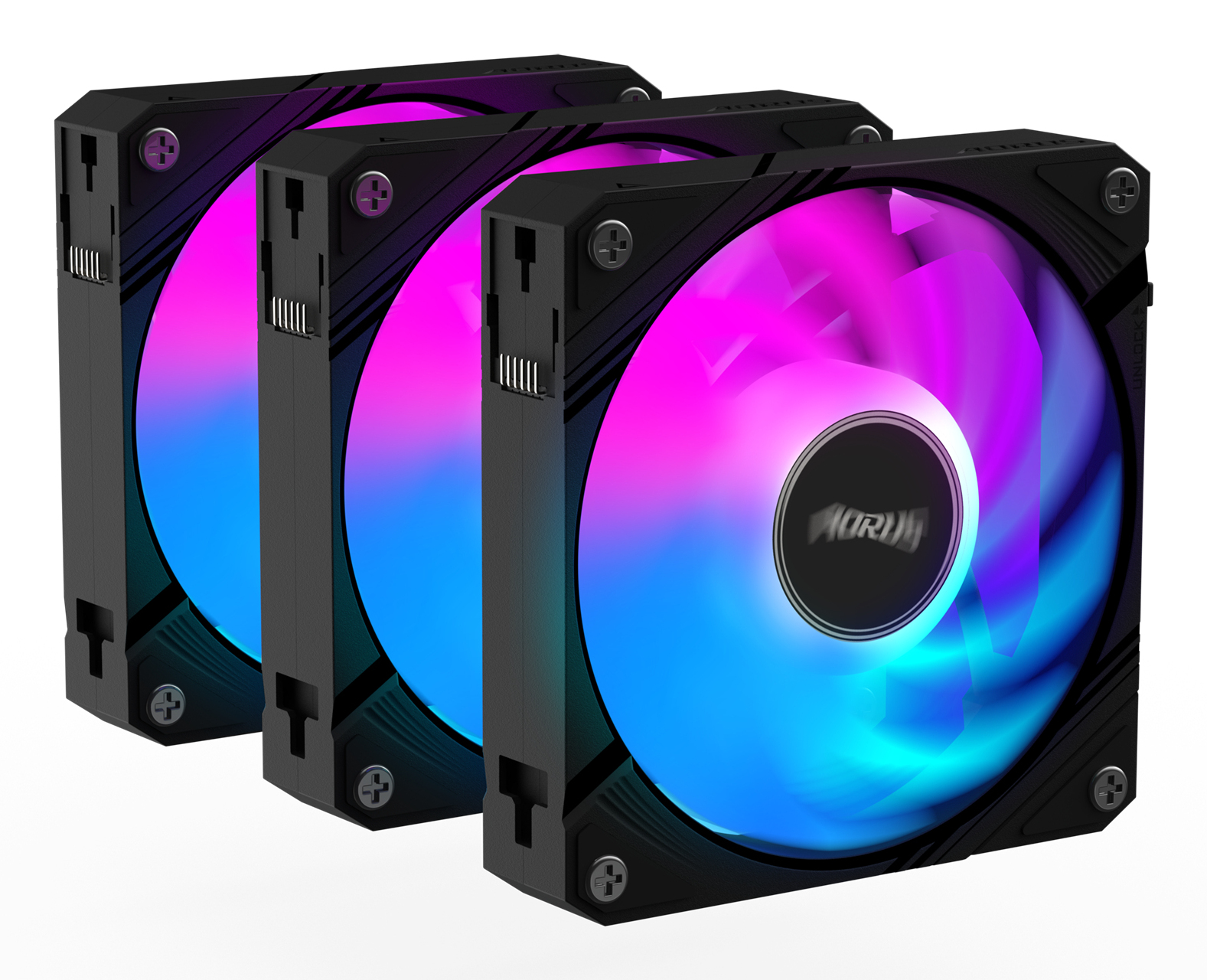 GIGABYTE AORUS EZ CHAIN FAN 120 (3-Pack) Moederbord Ventilator 12 cm Zwart 3 stuk(s) - Afbeelding 3