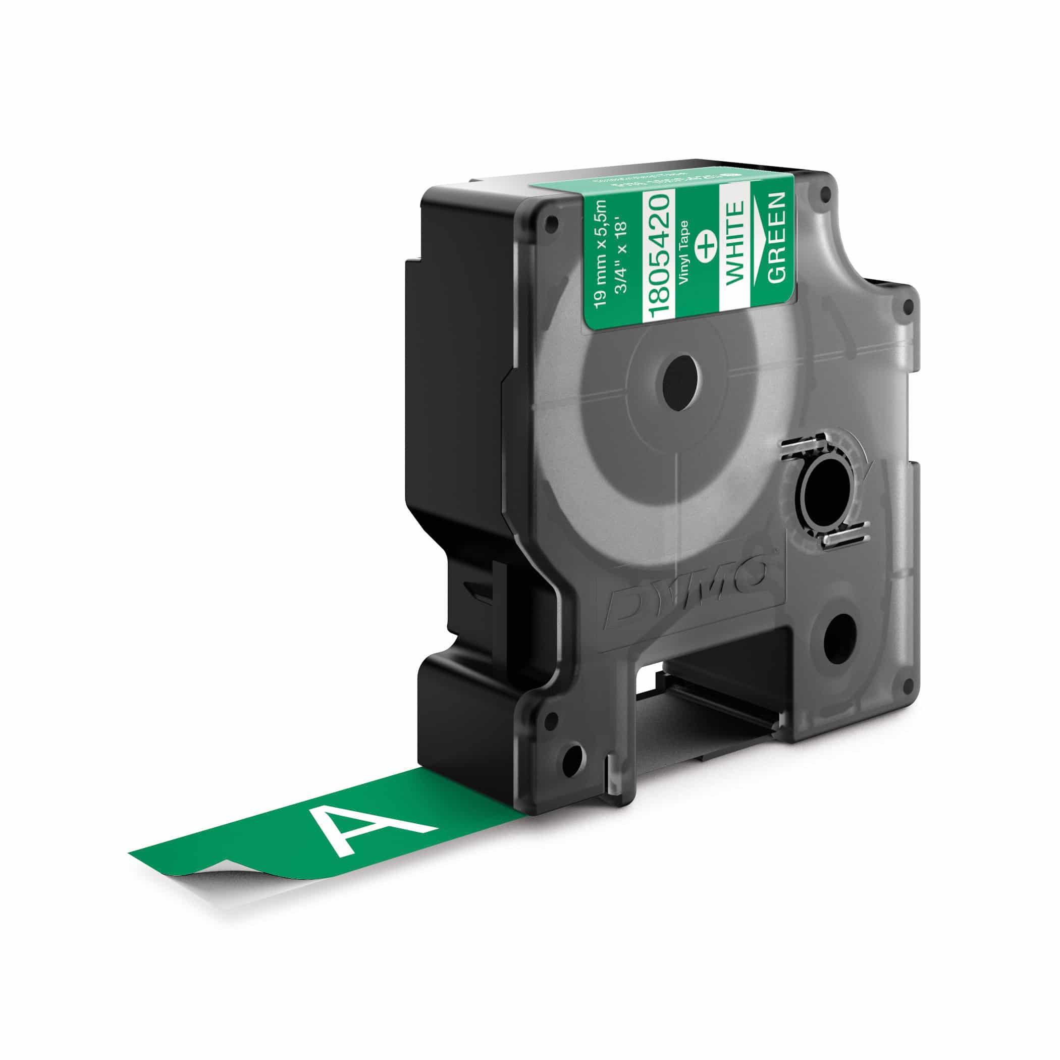 DYMO Rhino industriële Vinyl Labels | 19 mm x 5,5 m | witte afdruk op groen | zelfklevende labels voor Rhino & LabelManager labelprinters - Afbeelding 2