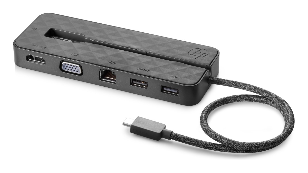 HP Spectre USB-C Travel Dock Bedraad USB 3.2 Gen 1 (3.1 Gen 1) Type-C Zwart - Afbeelding 6