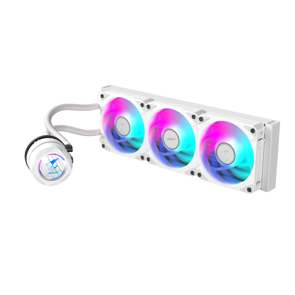 GIGABYTE AORUS WATERFORCE II 360 ICE Processor Alles-in-één vloeistofkoeler 12 cm Wit - Afbeelding 2