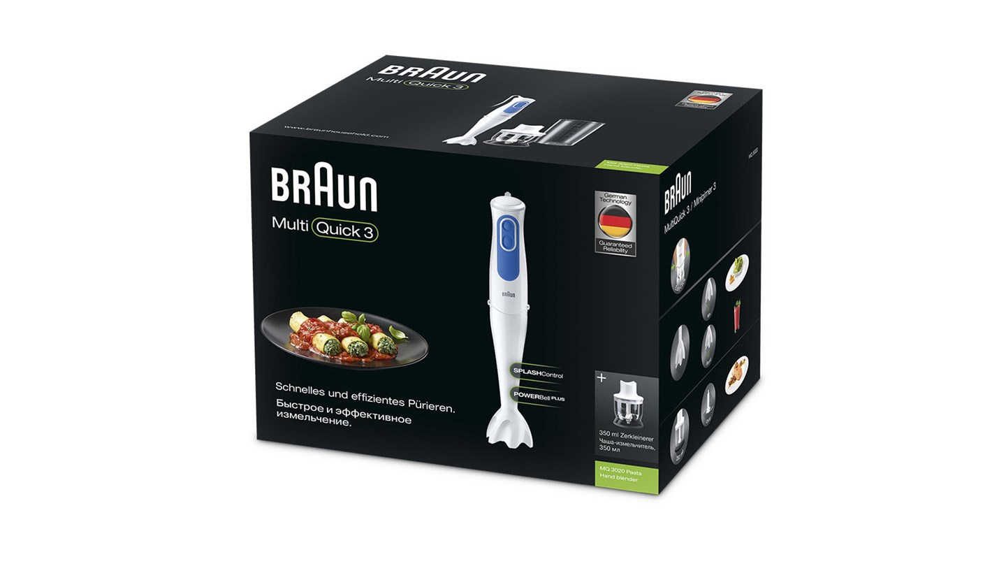 Braun MQ 3020 0,35 l Blender voor op aanrecht 700 W Blauw, Wit - Afbeelding 5