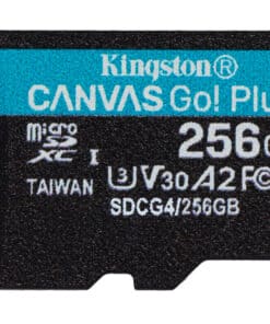 Kingston Technology 256GB microSDXC Canvas Go! Plus Gen4 200MB/s A2 U3 V30 kaart + adapter - Afbeelding 2