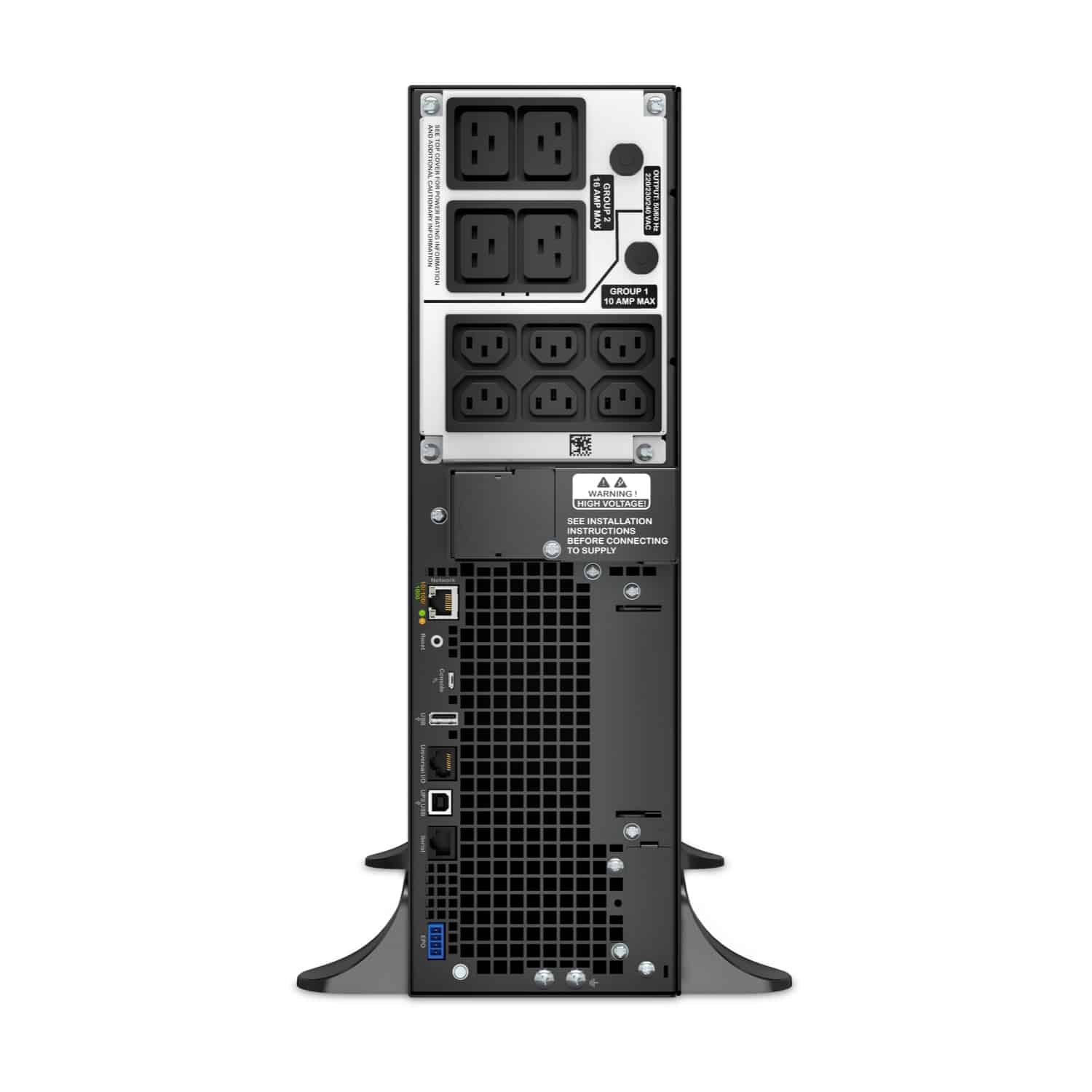APC Smart-UPS On-Line SRT5KXLI - 5kW/VA, 6x C13, 4x C19 uitgang, Embedded NMC, Tower Stekkerdoos - Afbeelding 5