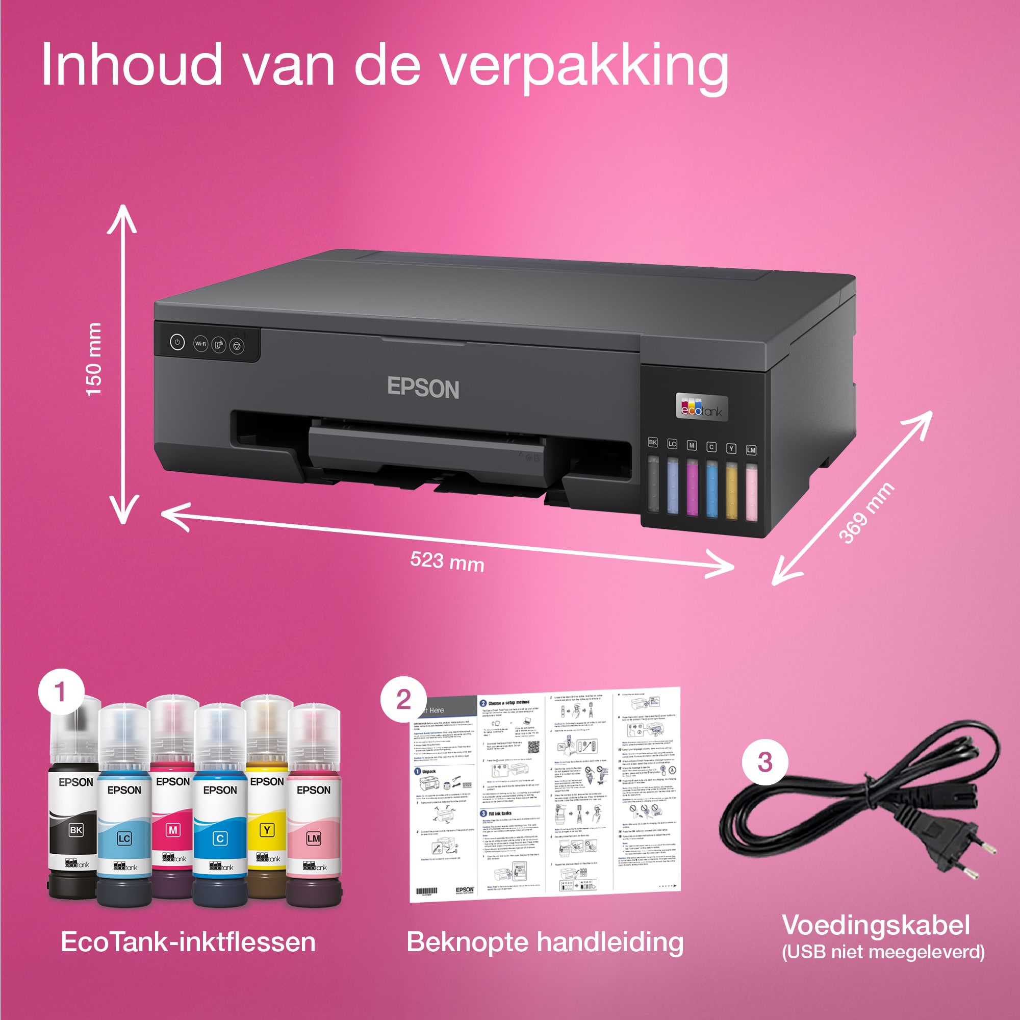 Epson EcoTank ET-18100 A3+ Wi-Fi-fotoprinter met inkttank - Afbeelding 5