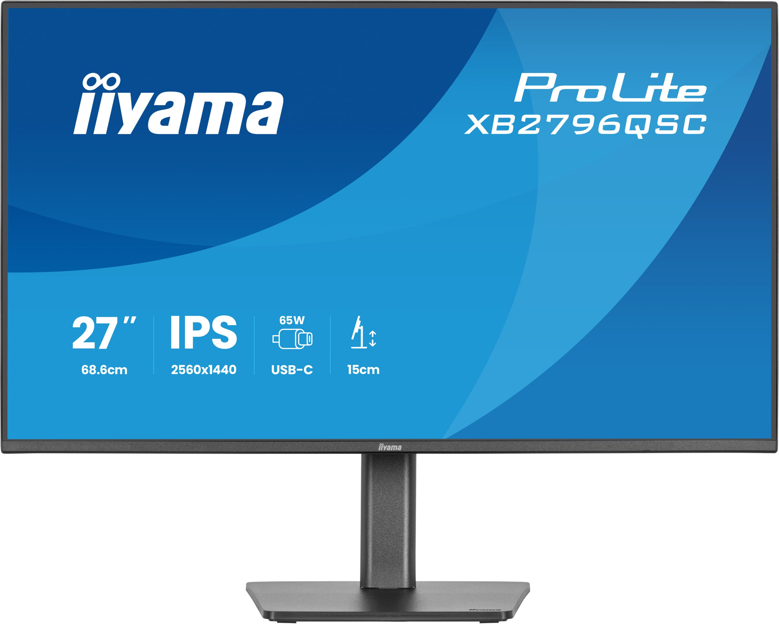 iiyama ProLite XB2796QSC-B1 computer monitor 68,6 cm (27") 2560 x 1440 Pixels Quad HD LED Zwart - Afbeelding 2