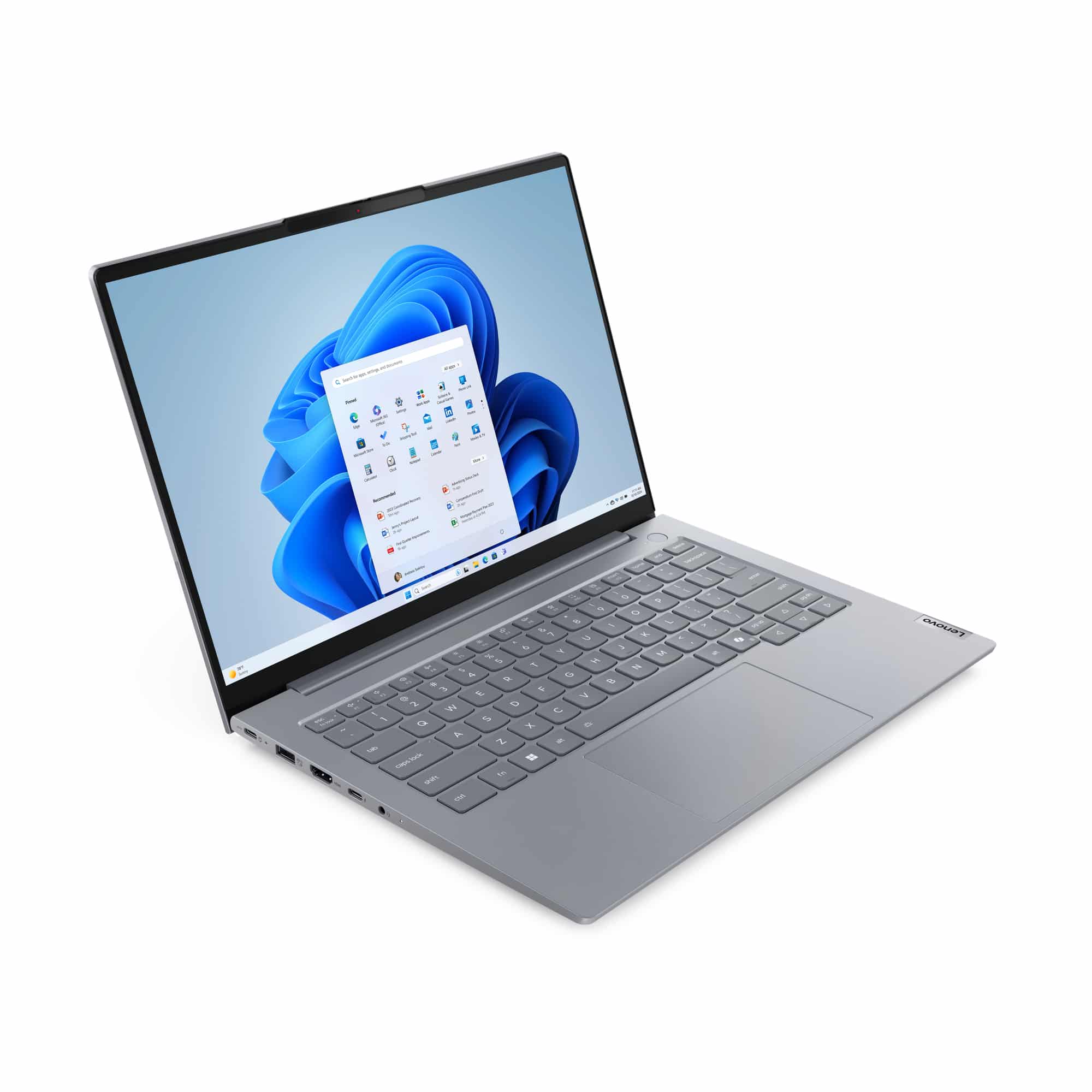 Lenovo ThinkBook 14 G8 IAL Intel Core Ultra 5 225U Laptop 35,6 cm (14") WUXGA 16 GB DDR5-SDRAM 512 GB SSD Wi-Fi 6E (802.11ax) Windows 11 Pro Belgisch Grijs - Afbeelding 2