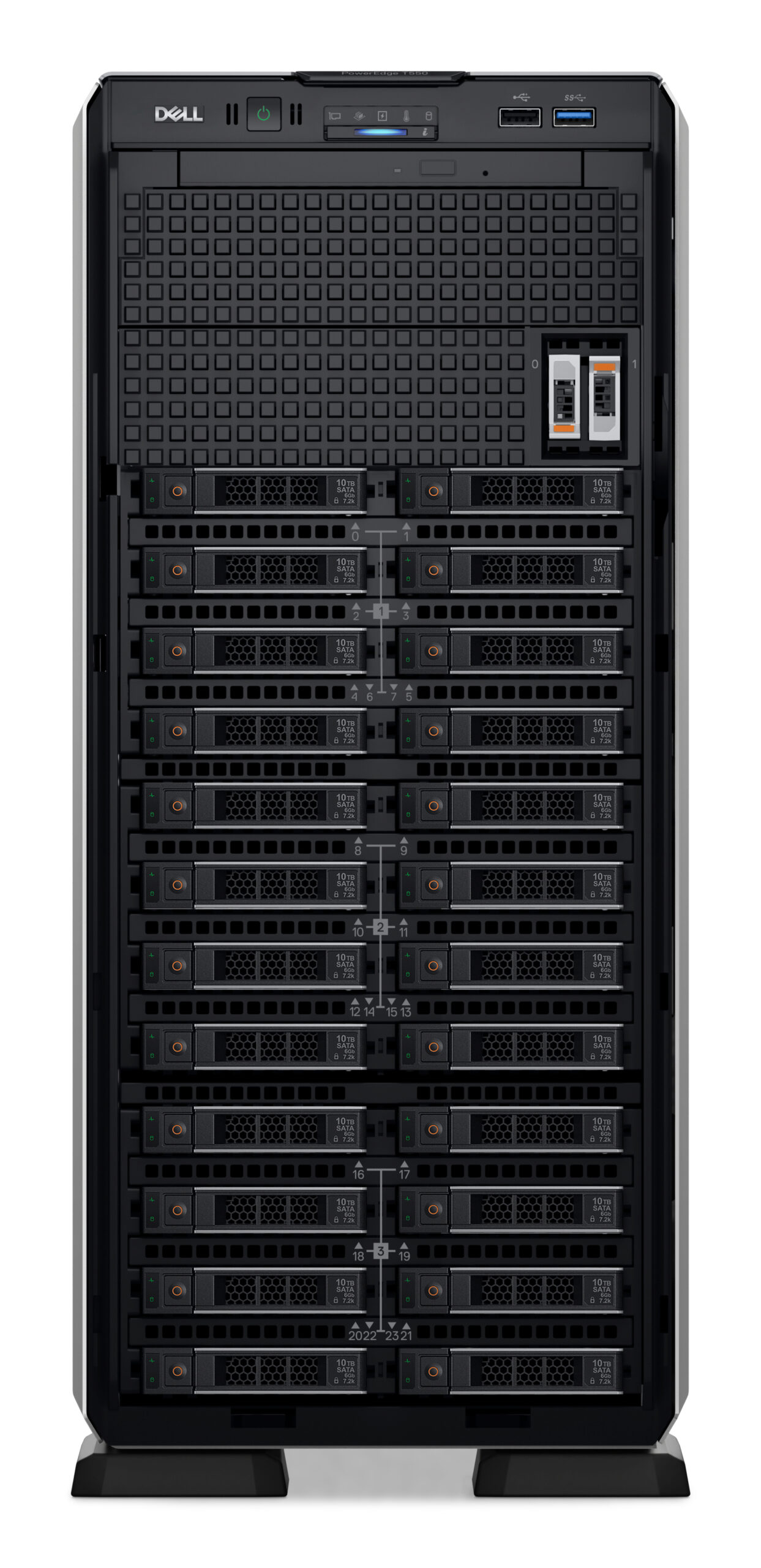 DELL PowerEdge T550 server 480 GB Toren (5U) Intel® Xeon® Silver 4314 2,4 GHz 32 GB DDR4-SDRAM 1100 W - Afbeelding 3