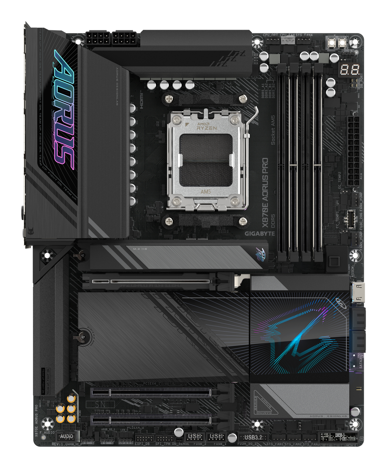 GIGABYTE X870E AORUS PRO moederbord AMD X870E Socket AM5 ATX - Afbeelding 2