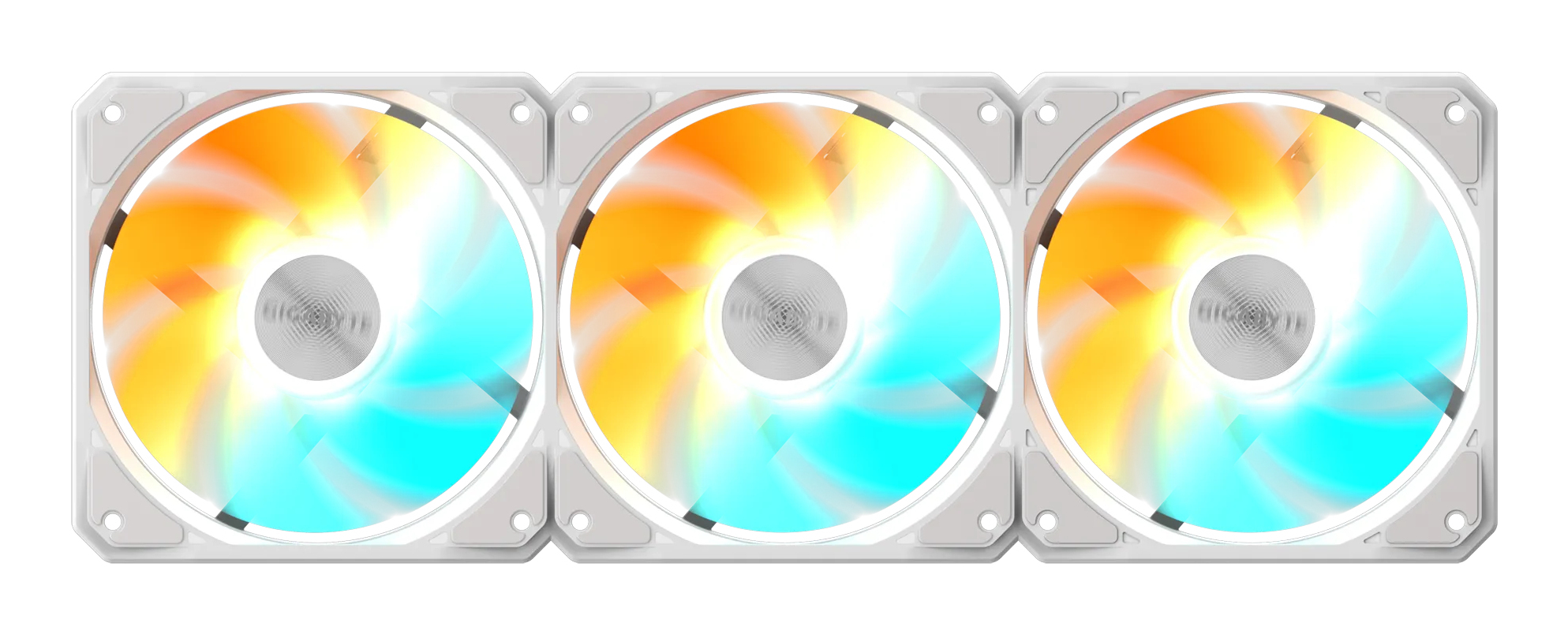 GIGABYTE GP-GBT EZFAN1203 ICE koelsysteem voor computers Computer behuizing Ventilator 12 cm Wit 3 stuk(s) - Afbeelding 3
