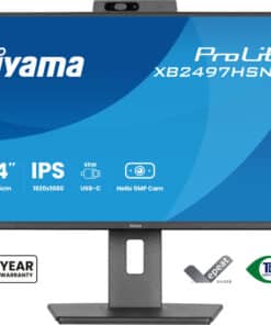 iiyama ProLite XB2497HSNH-B1 24IN IPS LCD 4MS 1920X1080 350CD/M2 HDMI/DP/USB 2 computer monitor 60,5 cm (23.8") 1920 x 1080 Pixels Full HD Zwart - Afbeelding 2