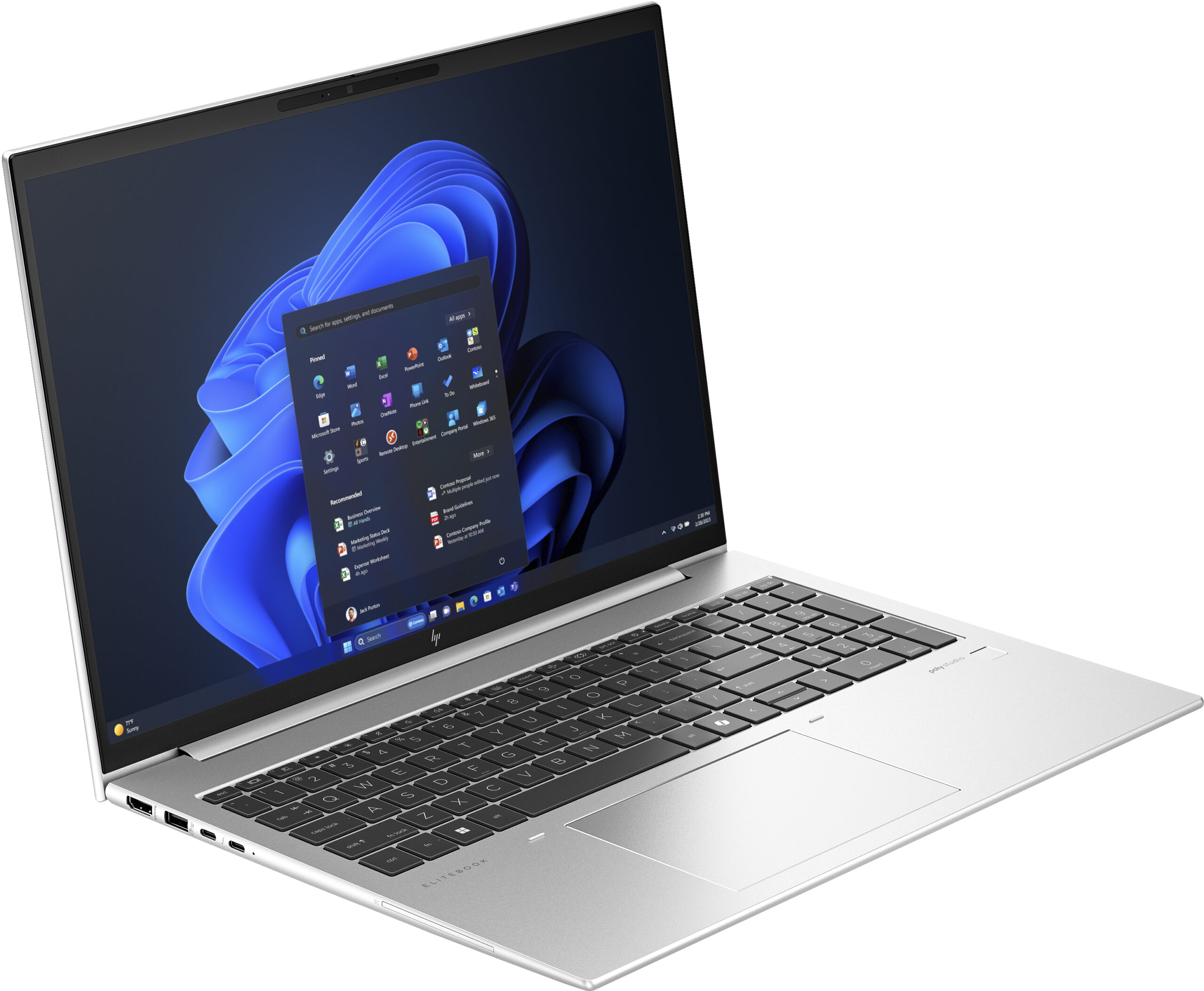 HP EliteBook 860 G11 Intel Core Ultra 7 155U Laptop 40,6 cm (16") WUXGA 16 GB DDR5-SDRAM 512 GB SSD Wi-Fi 6E (802.11ax) Windows 11 Pro AI PC Zilver - Afbeelding 3