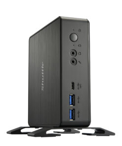 Shuttle XPC Nano PC NC40U, Intel Celeron 7305U, 1x HDMI, 1x DP,1xUSB-C/DP, 6x USB3.2, 1x 2.5" bay, 2x M.2, 1x LAN, RAID, 24/7 permanent gebruik, incl. VESA & Stand Barebone - Afbeelding 4