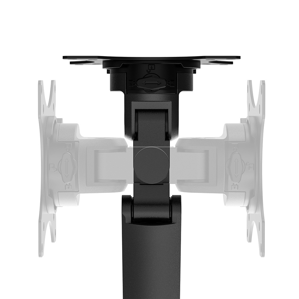 Neomounts DS70-250BL2 Desk monitor arm, Clamp/Grommet, 17" - 35", 100x100 mm, Height adjust - Afbeelding 4