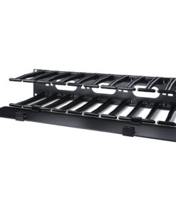 APC Horizontale kabelgeleider, 2U x 15 cm diep, enkelzijdig met afdekplaat - Afbeelding 2