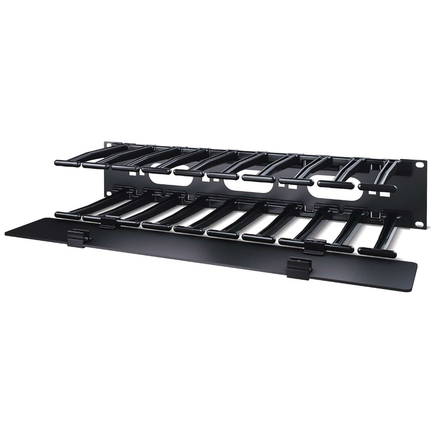 APC Horizontale kabelgeleider, 2U x 15 cm diep, enkelzijdig met afdekplaat - Afbeelding 2