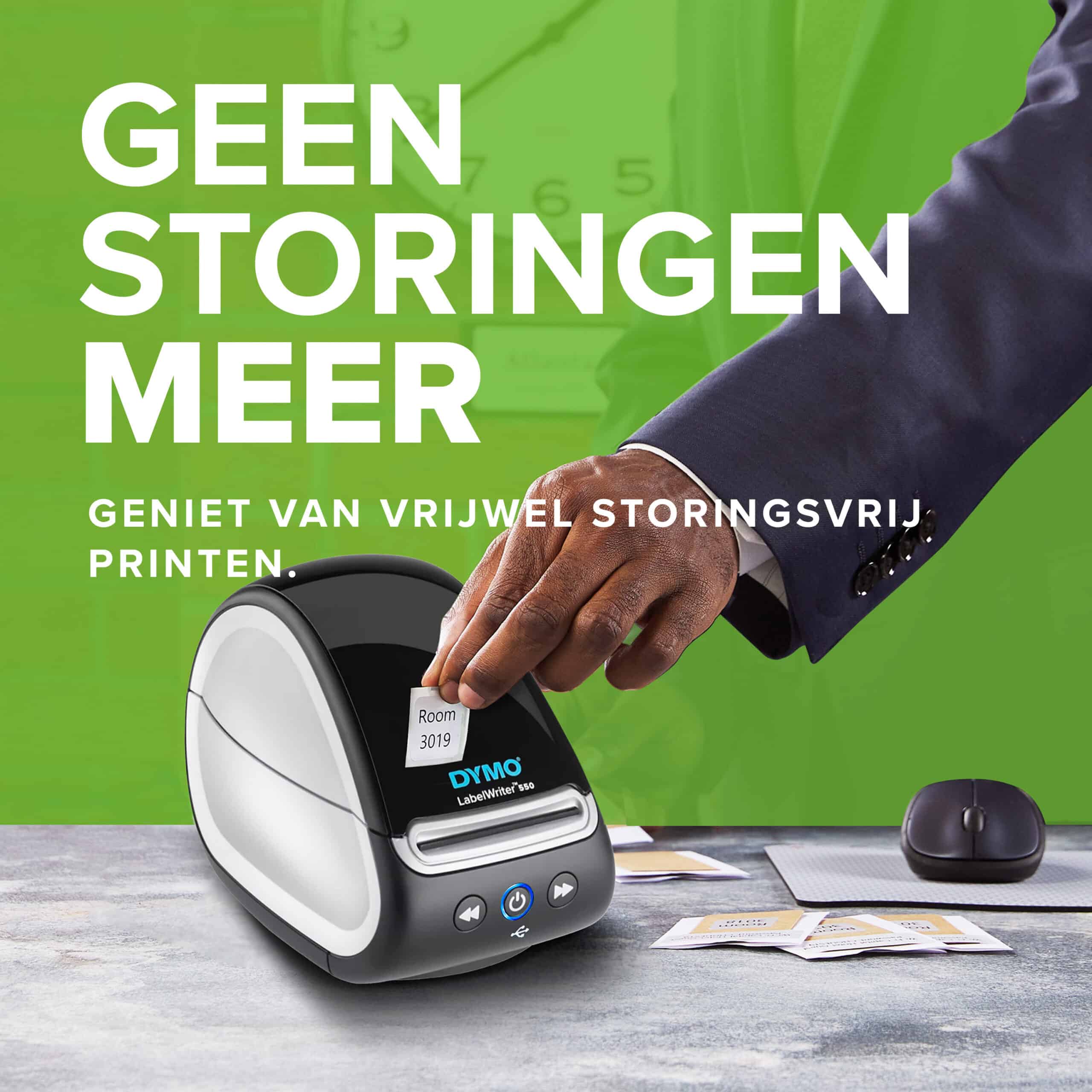 DYMO LabelWriter 550 Labelprinter | Labelmaker met direct thermisch printen | Automatische labelherkenning | Drukt adreslabels, verzendlabels, barcodelabels af en meer | Tweepolige EU-stekker - Afbeelding 3