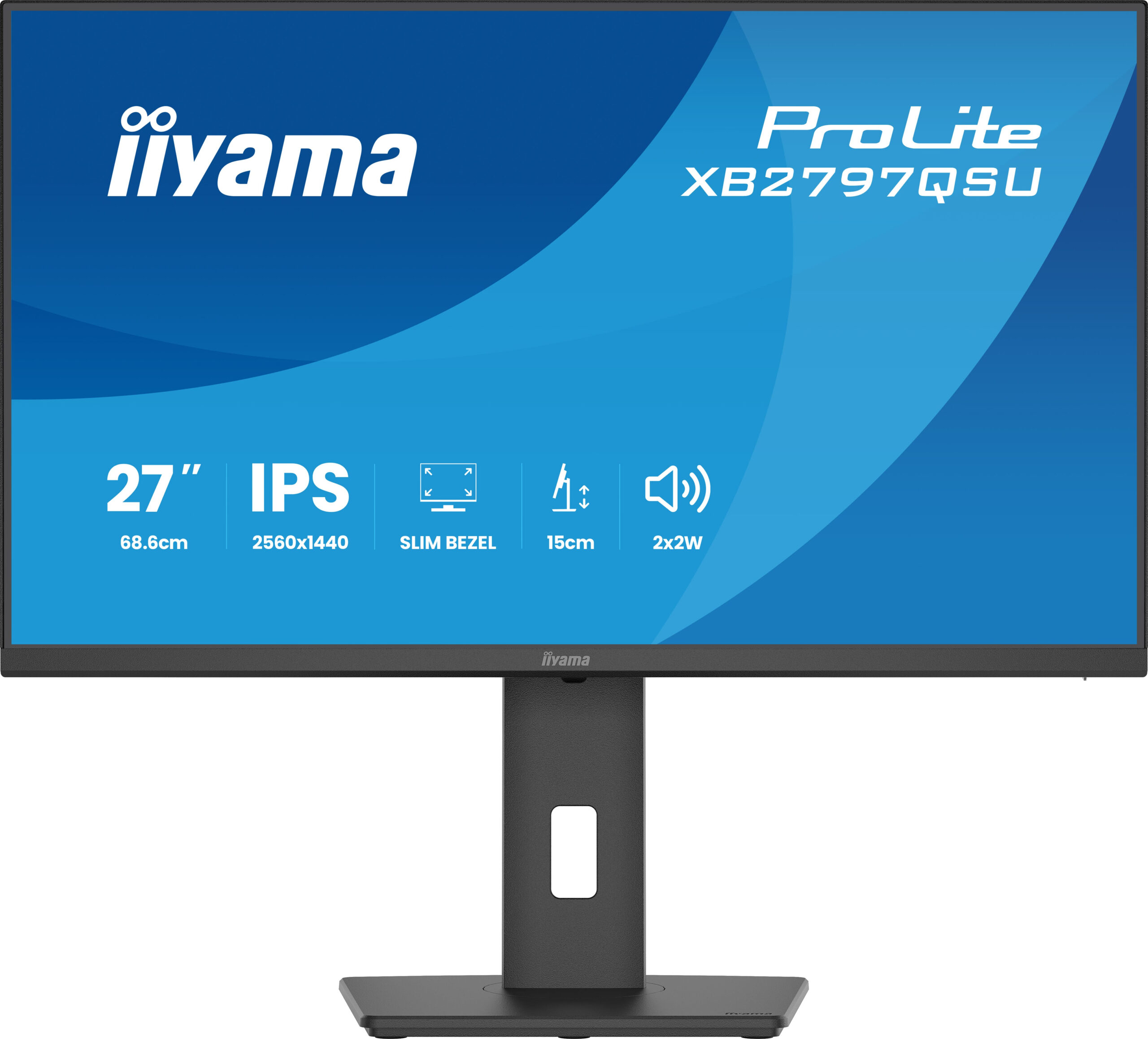 iiyama ProLite XB2797QSU-B1 computer monitor 68,6 cm (27") 2560 x 1440 Pixels Quad HD LED Zwart - Afbeelding 3