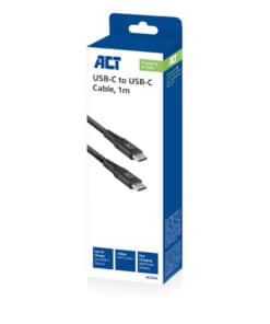 ACT USB 3.2 Gen1 laad- en datakabel C male - C male 1 meter - Afbeelding 2