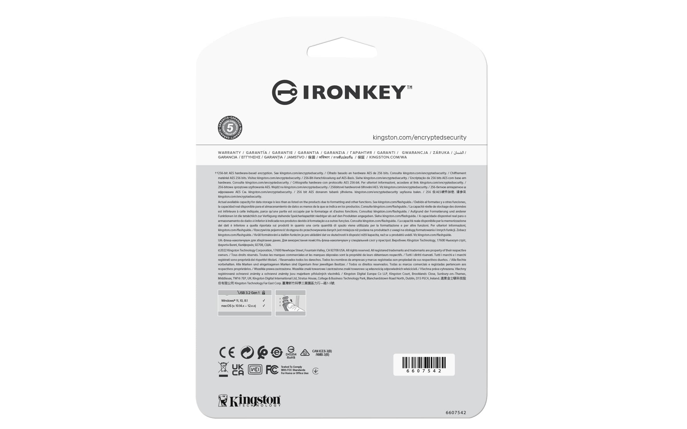 Kingston Technology IronKey 64GB Vault Privacy 50 AES-256 versleuteling, FIPS 197 - Afbeelding 4