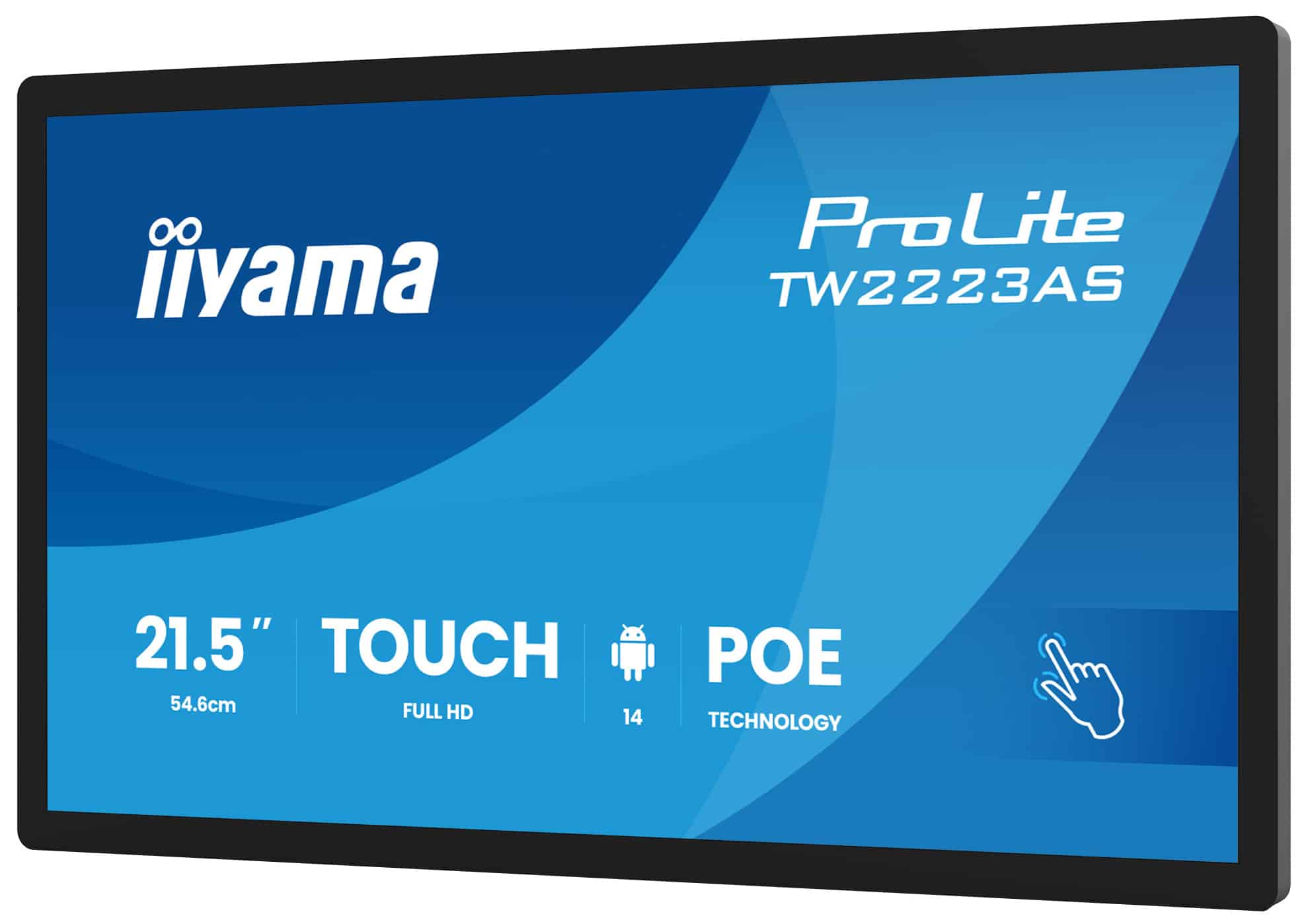 iiyama TW2223AS-B3P beeldkrant Interactief flatscreen 54,6 cm (21.5") Wifi 450 cd/m² Full HD Zwart Touchscreen Type processor Android 24/7 - Afbeelding 6