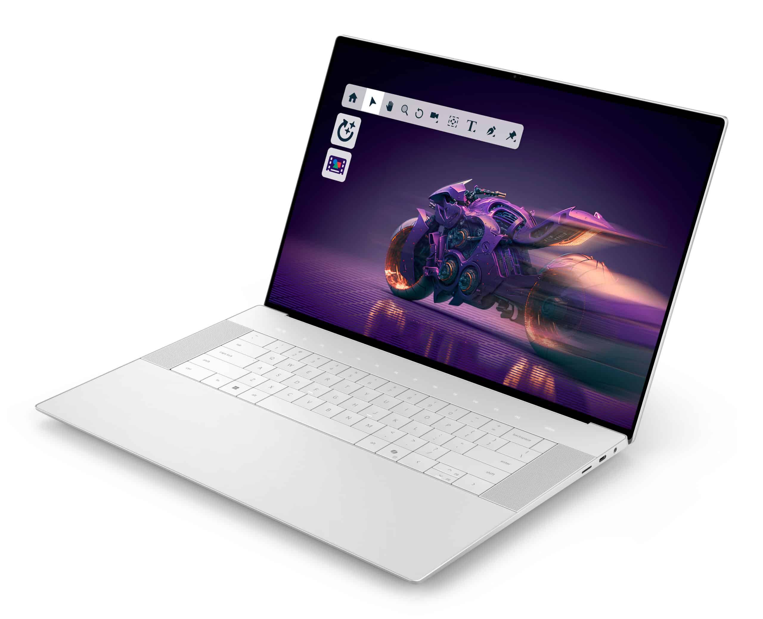 DELL 16 Premium DA16250 Intel Core Ultra 9 285H Laptop 41,4 cm (16.3") Touchscreen 4K Ultra HD 32 GB LPDDR5x-SDRAM 1 TB SSD NVIDIA GeForce RTX 5060 Wi-Fi 7 (802.11be) Windows 11 Pro Belgisch Platina - Afbeelding 3