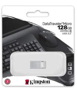 Kingston Technology DataTraveler 128GB Micro 200MB/s Metal USB 3.2 Gen 1 - Afbeelding 4
