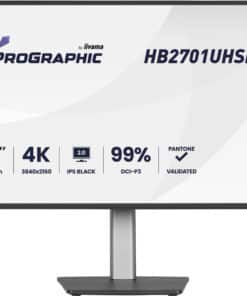 iiyama PROGRAPHIC HB2701UHSNP-B1 computer monitor 68,6 cm (27") 3840 x 2160 Pixels 4K Ultra HD LCD Zwart