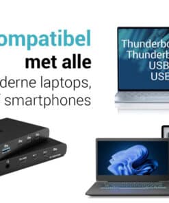 i-tec KVM Docking Station HDMI for 2 hosts, Power Delivery 2x 100W - Afbeelding 2