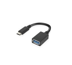 Lenovo 4X90Q59481 USB-kabel USB 3.2 Gen 1 (3.1 Gen 1) 0,14 m USB C USB A 5 Gbit/s Zwart