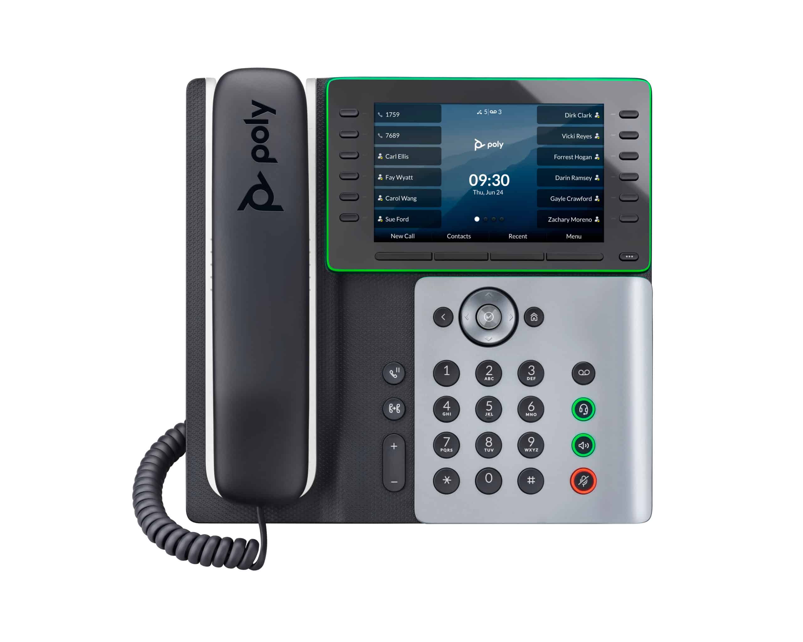 HP Poly Edge E550 IP-telefoon met PoE-ondersteuning