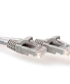ACT Grijze 5 meter U/UTP CAT6 patchkabel snagless met RJ45 connectoren