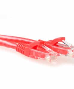 ACT Rode 2 meter U/UTP CAT6 patchkabel snagless met RJ45 connectoren