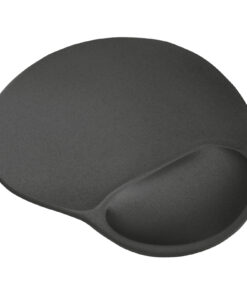 Trust BigFoot Gel‑muismat – ergonomische muismat – met gel‑polssteun – antislip – Zwart