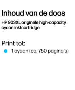 HP 903XL originele high-capacity cyaan inktcartridge - Afbeelding 2