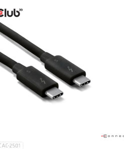 CLUB3D Thunderbolt 5 Gecertificeerd 8K240Hz 80/120 Gbps EPR 240 Watt Kabel M/M 1m - Afbeelding 6